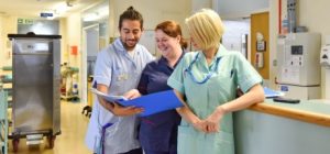 Staff members in the Urology ward