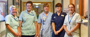 Nursing and other staff on ward 22S