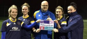 Shrewsbury Town Ladies FC Showing their support