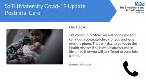 Maternity Care During Coronavirus (COVID-19) Outbreak - SaTH