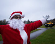 Santa arrives at Princess Royal Hospital by helicopter